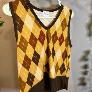 Plaid Sweater Vest